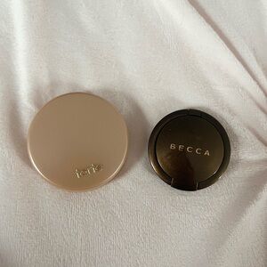 Tarte highlighter and becca bronzer
